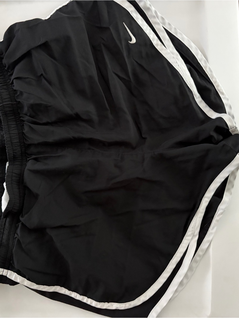 Nike Black Athletic Shorts with White Trim